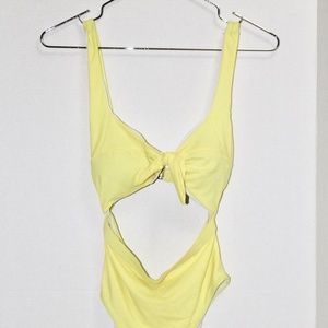 NWT Yeezim Yellow One Piece Front Knot (M)
